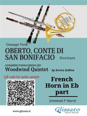 cover image of French Horn in Eb part of "Oberto" for Woodwind Quintet